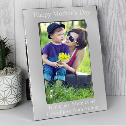Personalised 6x4 Silver Photo Frame - image 3