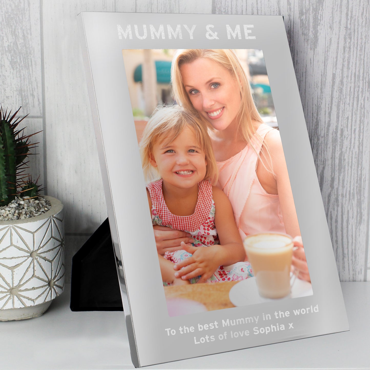 Personalised & Me 5x7 Silver Photo Frame from Heartfelt Gifts
