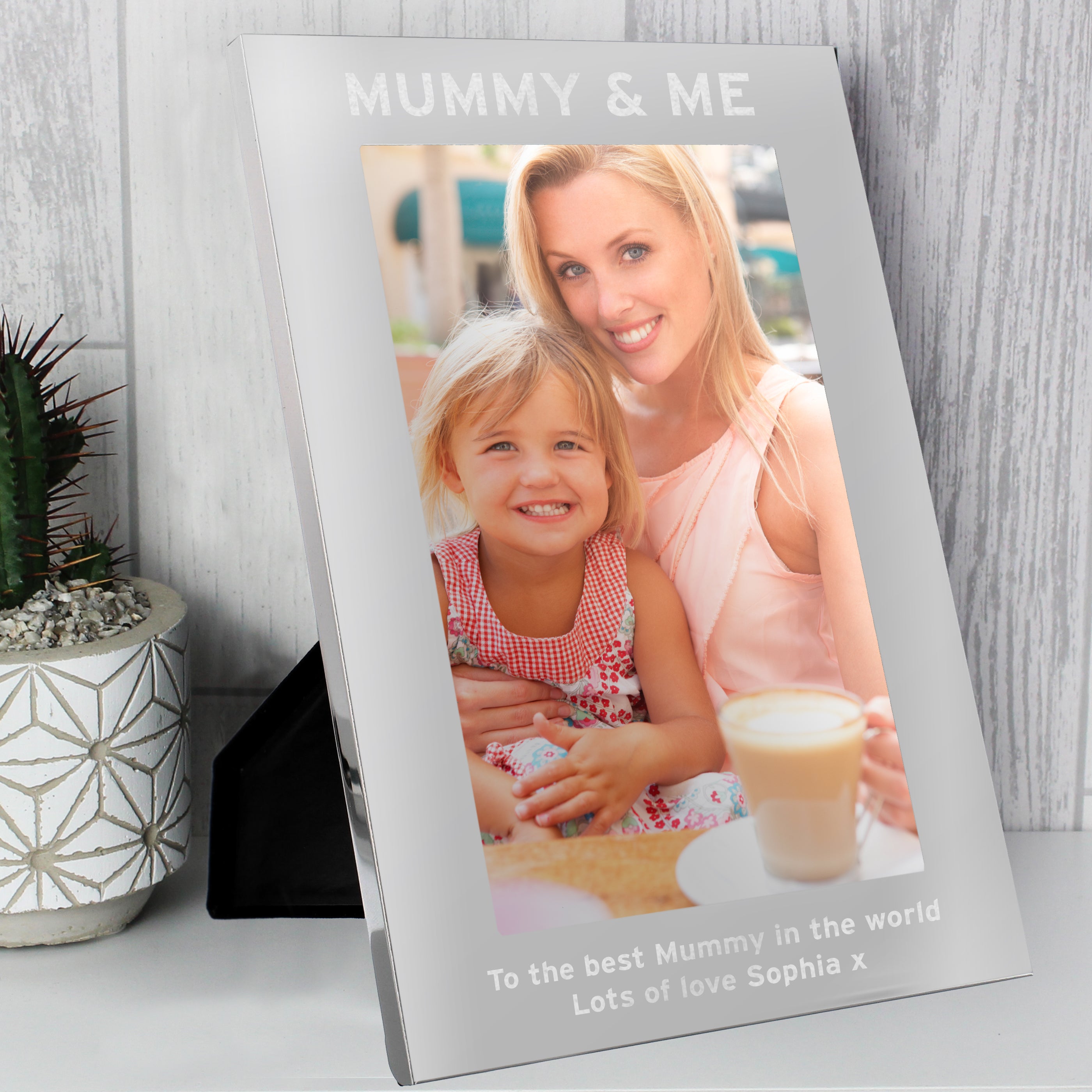 Personalised & Me 5x7 Silver Photo Frame from Heartfelt Gifts