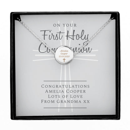 Personalised First Holy Communion Necklace & Box - image 2