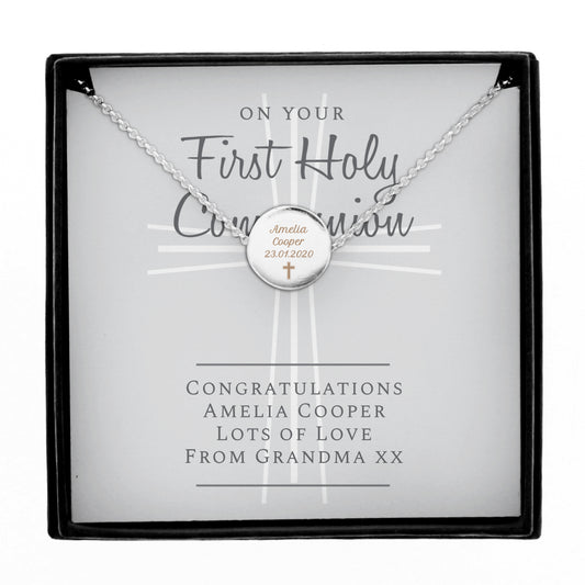 Personalised First Holy Communion Necklace & Box - image 2