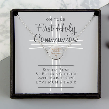 Personalised First Holy Communion Necklace & Box - image 3