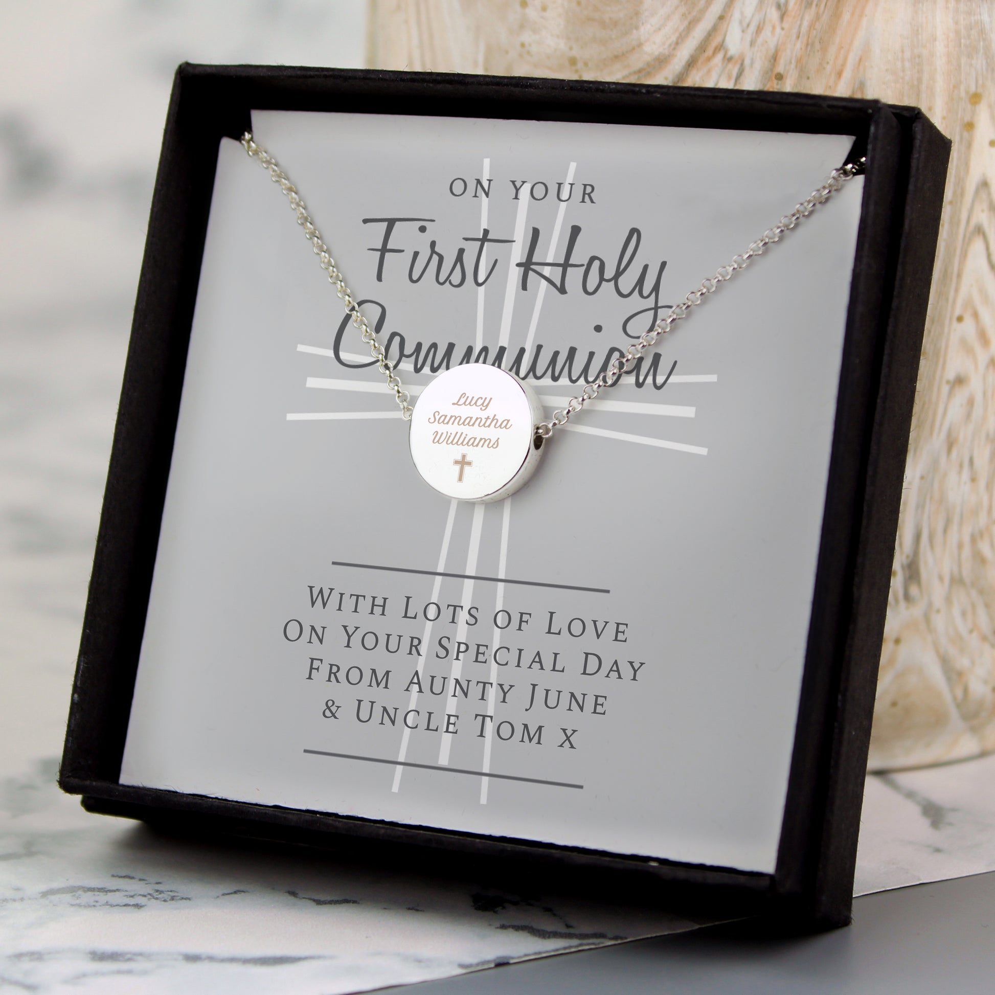 Personalised First Holy Communion Necklace & Box - image 4
