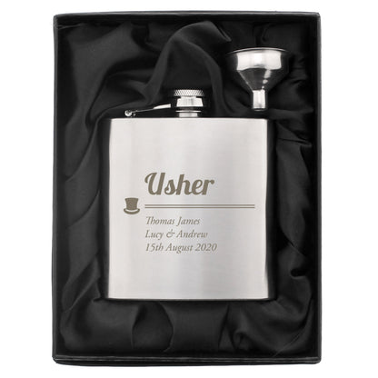 Personalised Usher Hip Flask - image 3