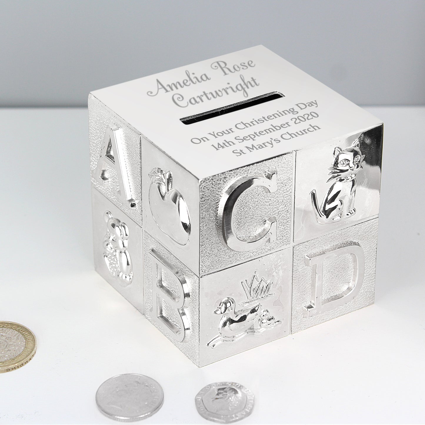 Personalised Big Name ABC Money Box - image 3
