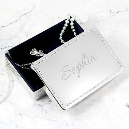 Personalised Name Rectangular Jewellery Box from Heartfelt Gifts