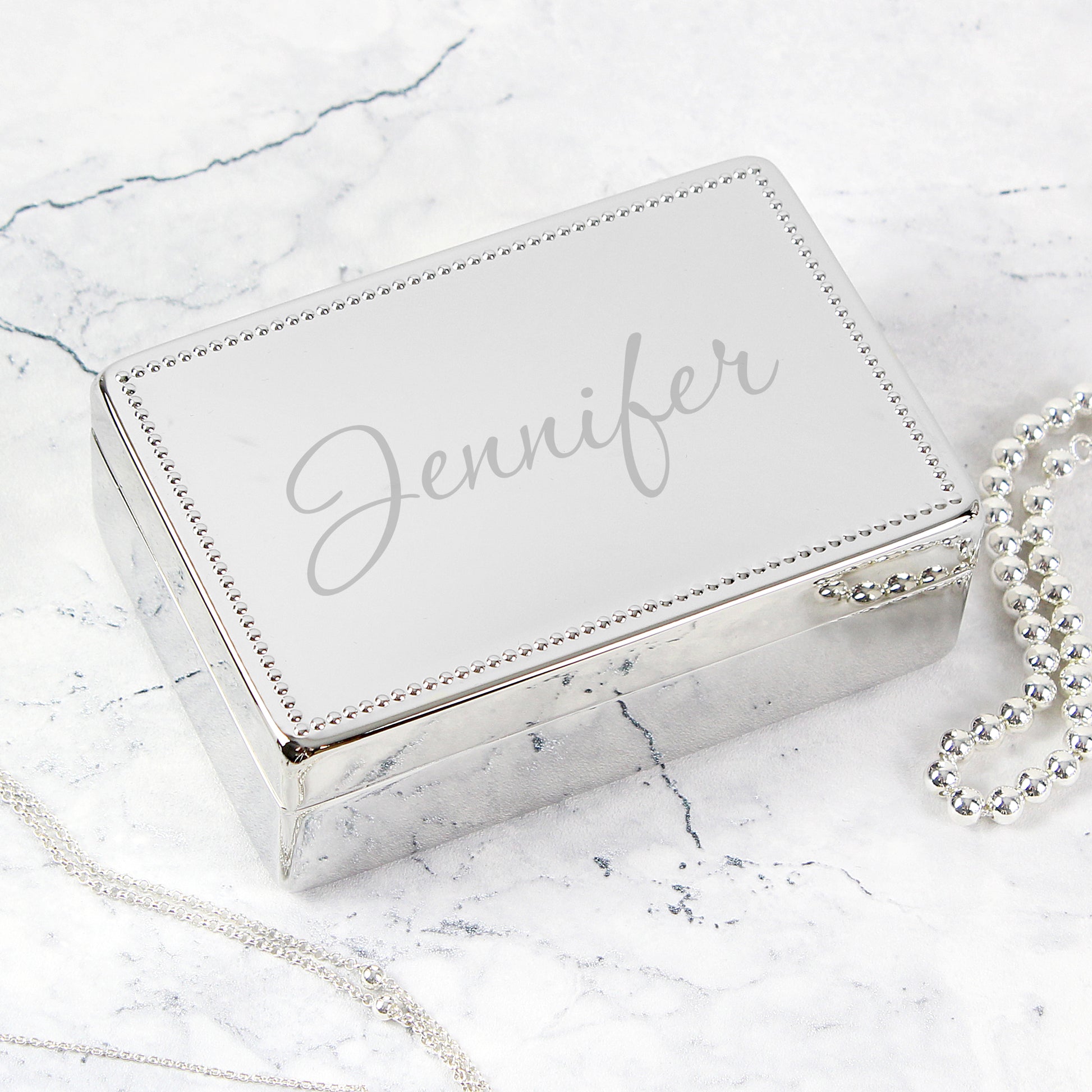 Personalised Name Rectangular Jewellery Box - image 5