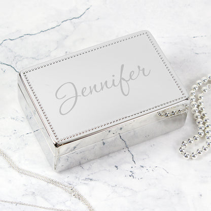 Personalised Name Rectangular Jewellery Box - image 5
