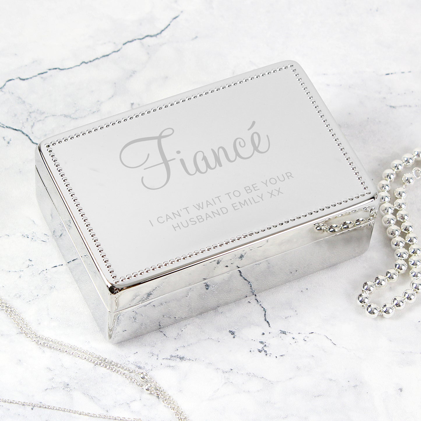 Personalised Rectangular Jewellery Box - image 3