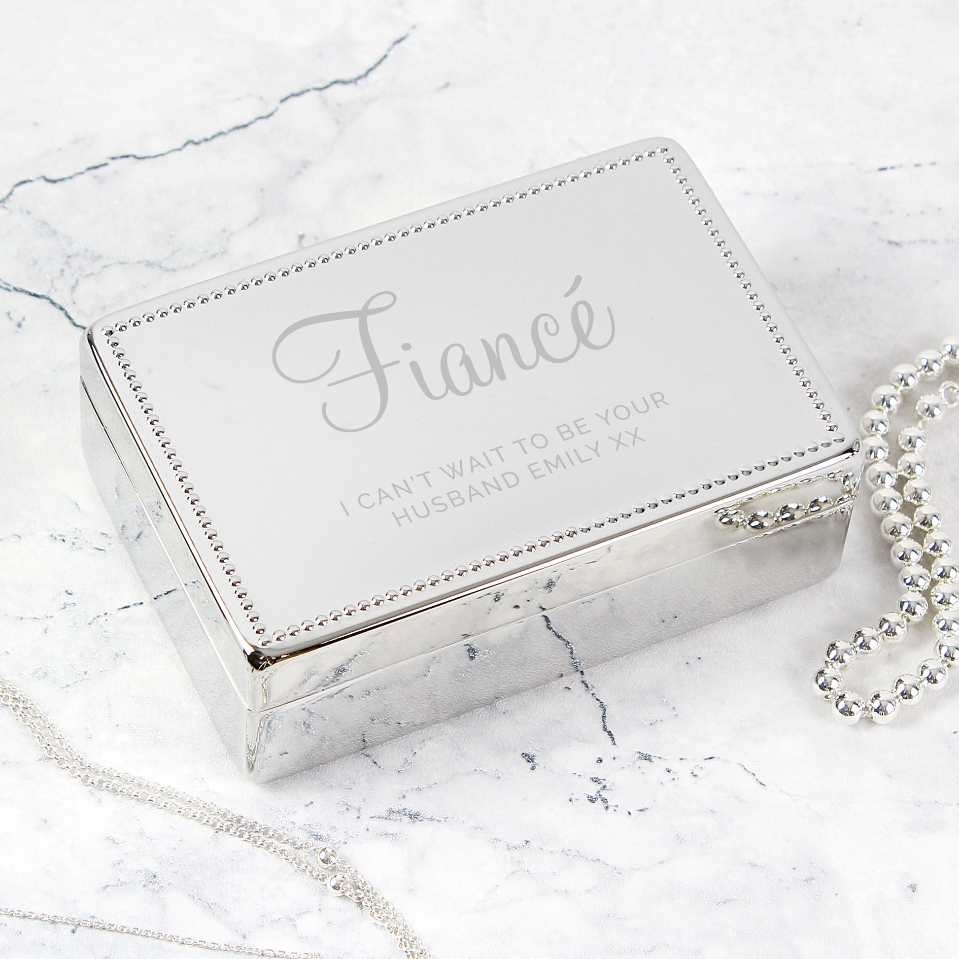 Personalised Rectangular Jewellery Box - image 3