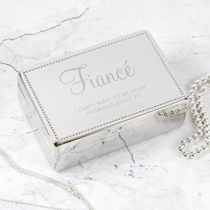 Personalised Rectangular Jewellery Box - image 3