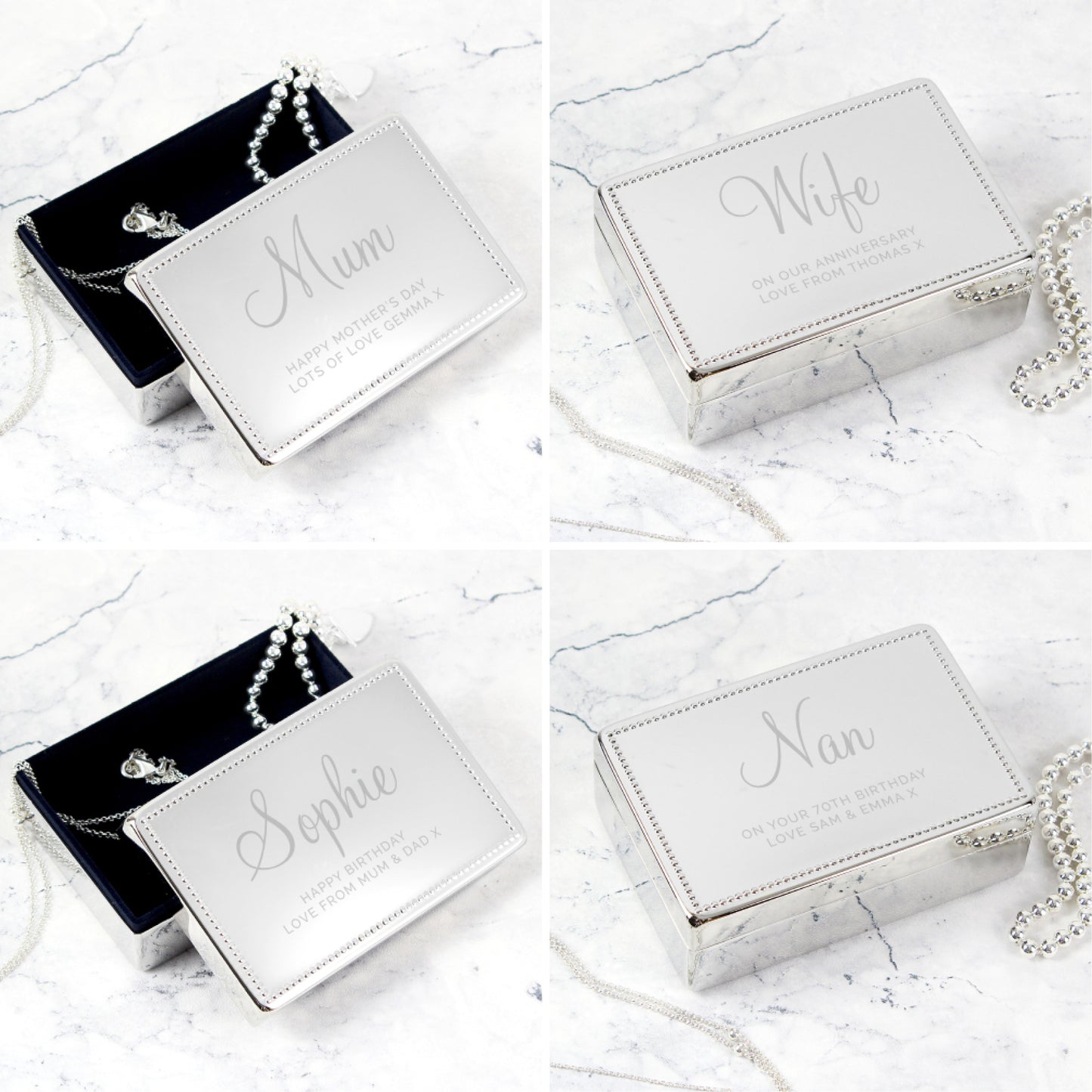 Personalised Rectangular Jewellery Box - image 4