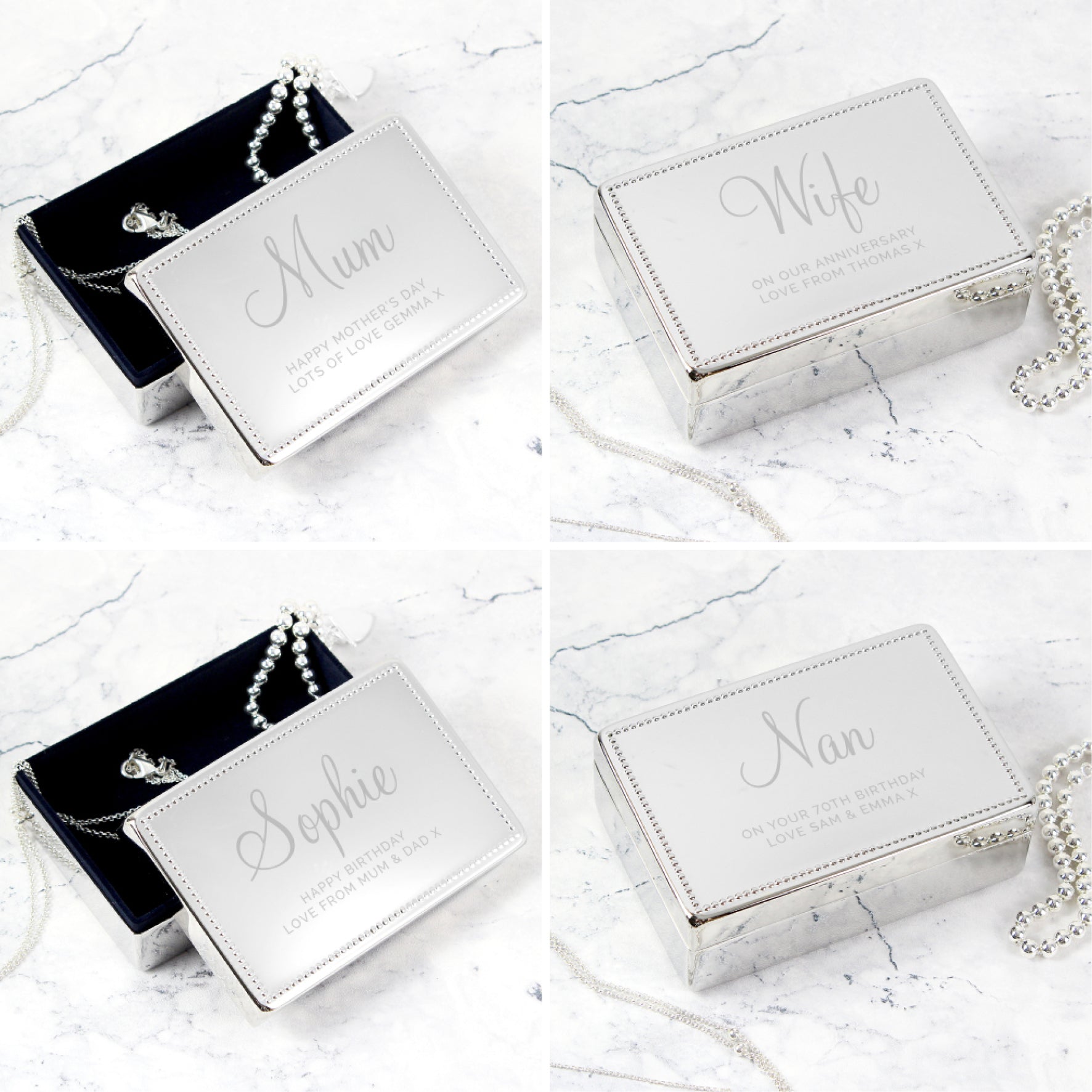 Personalised Rectangular Jewellery Box - image 4