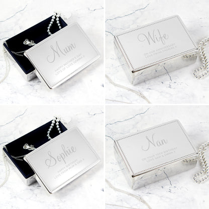 Personalised Rectangular Jewellery Box - image 4