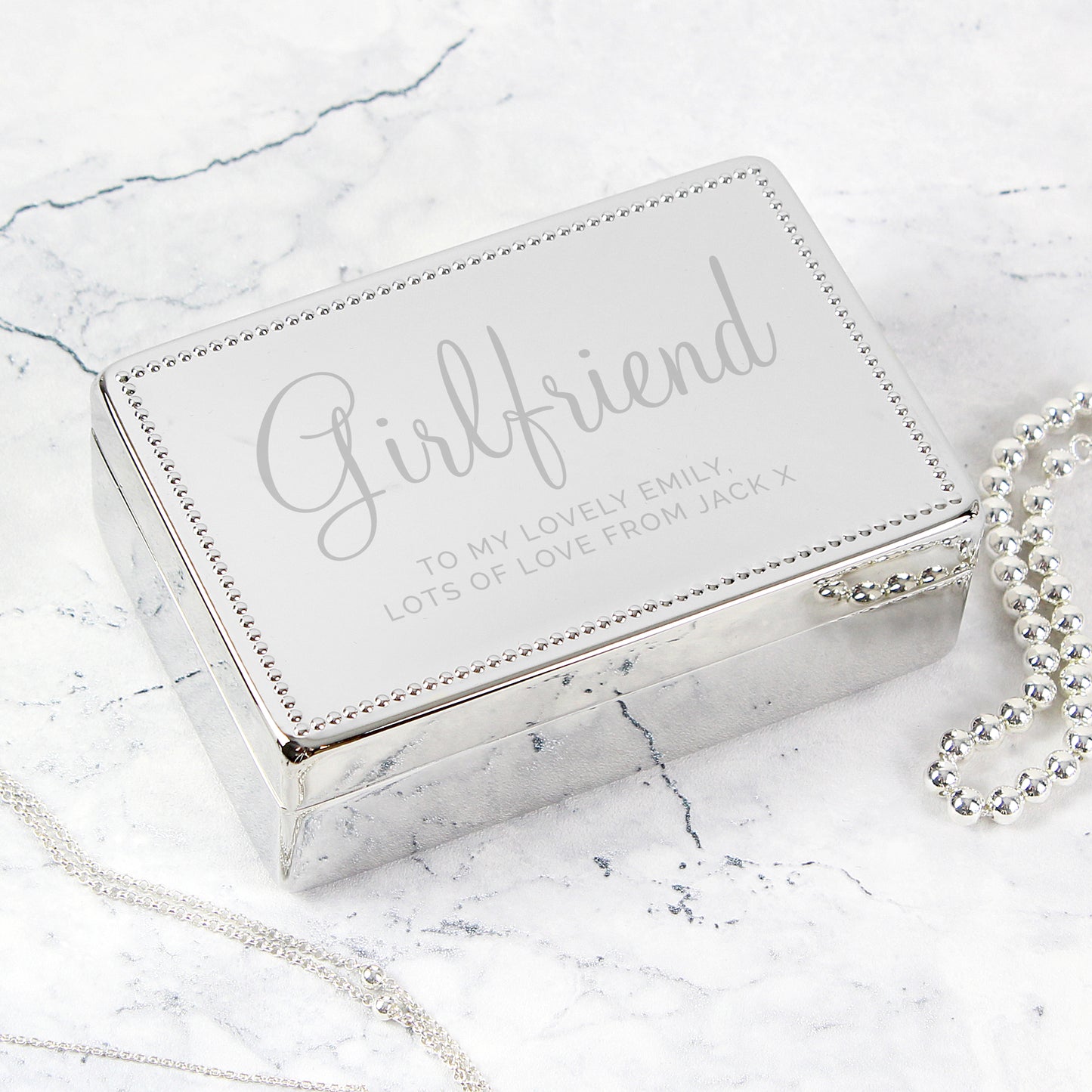 Personalised Rectangular Jewellery Box - image 6