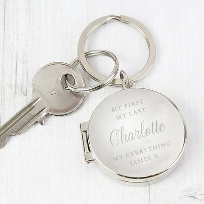 Personalised Classic Photo Keyring from Heartfelt Gifts