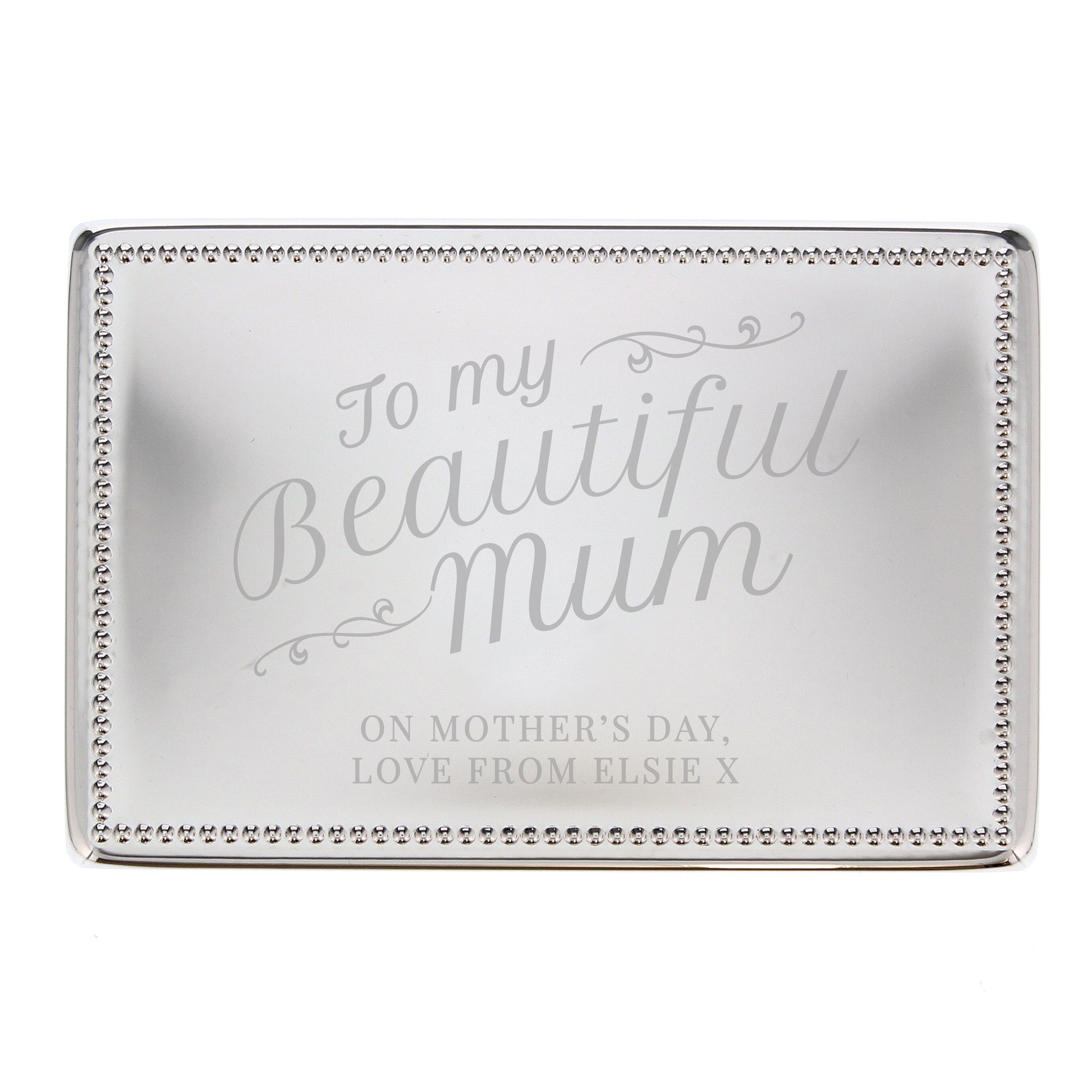 Personalised Beautiful Mum Rectangular Jewellery Box - image 5