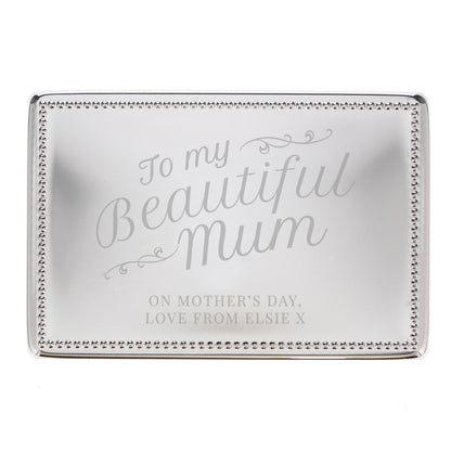 Personalised Beautiful Mum Rectangular Jewellery Box - image 5