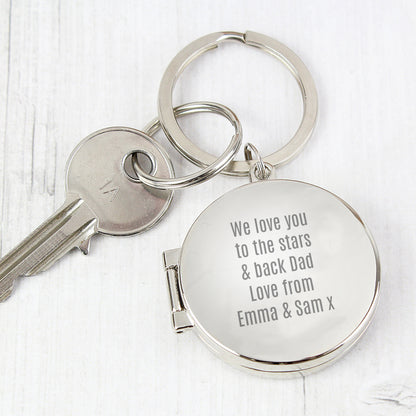 Personalised Free Text Round Photo keyring - image 5