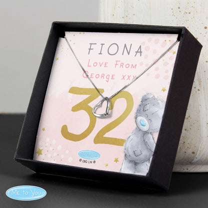 Personalised Me To You Sparkle & Shine Birthday Sentiment Silver Tone Necklace and Box from Heartfelt Gifts