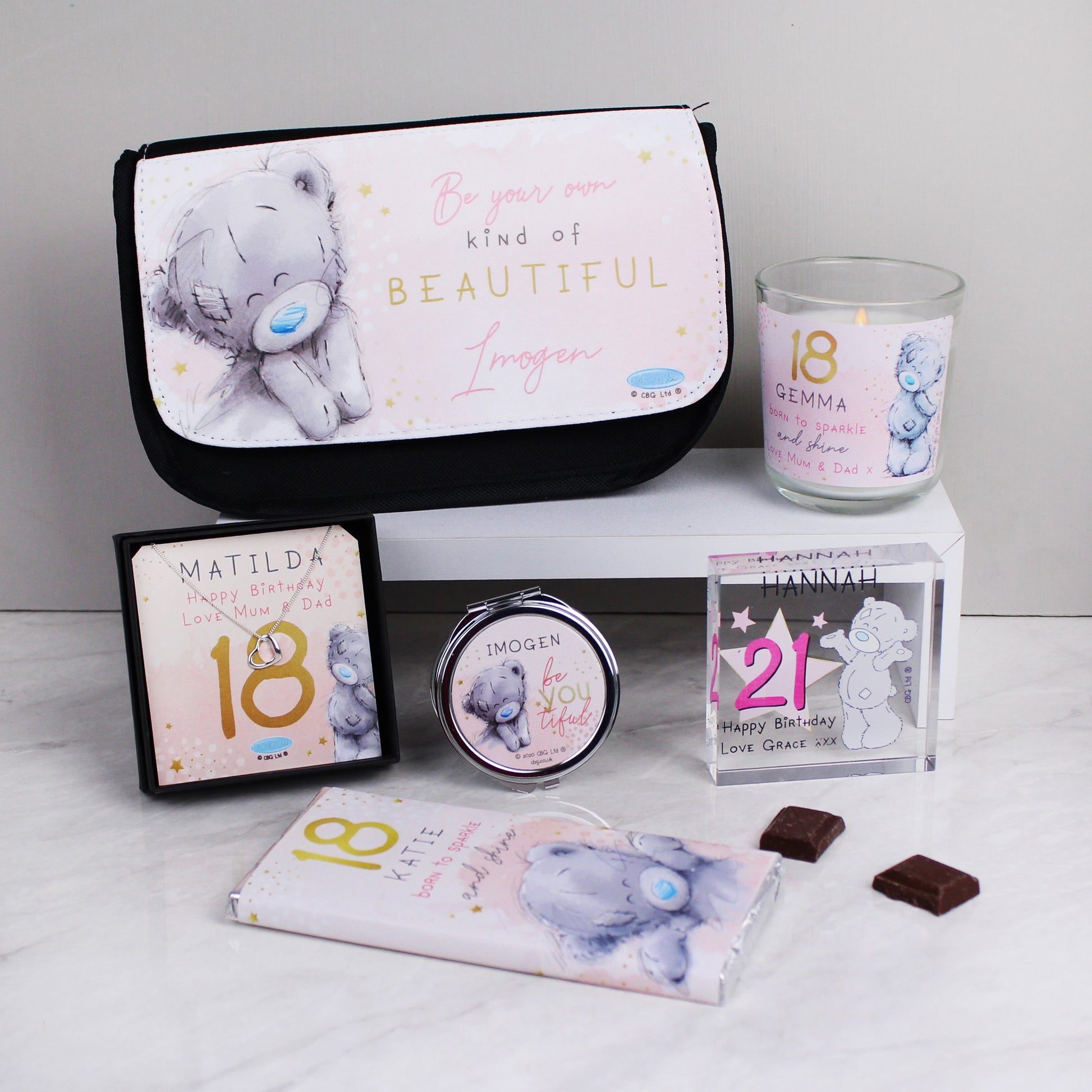 Personalised Me To You Sparkle & Shine Birthday Sentiment Silver Tone Necklace and Box - image 5