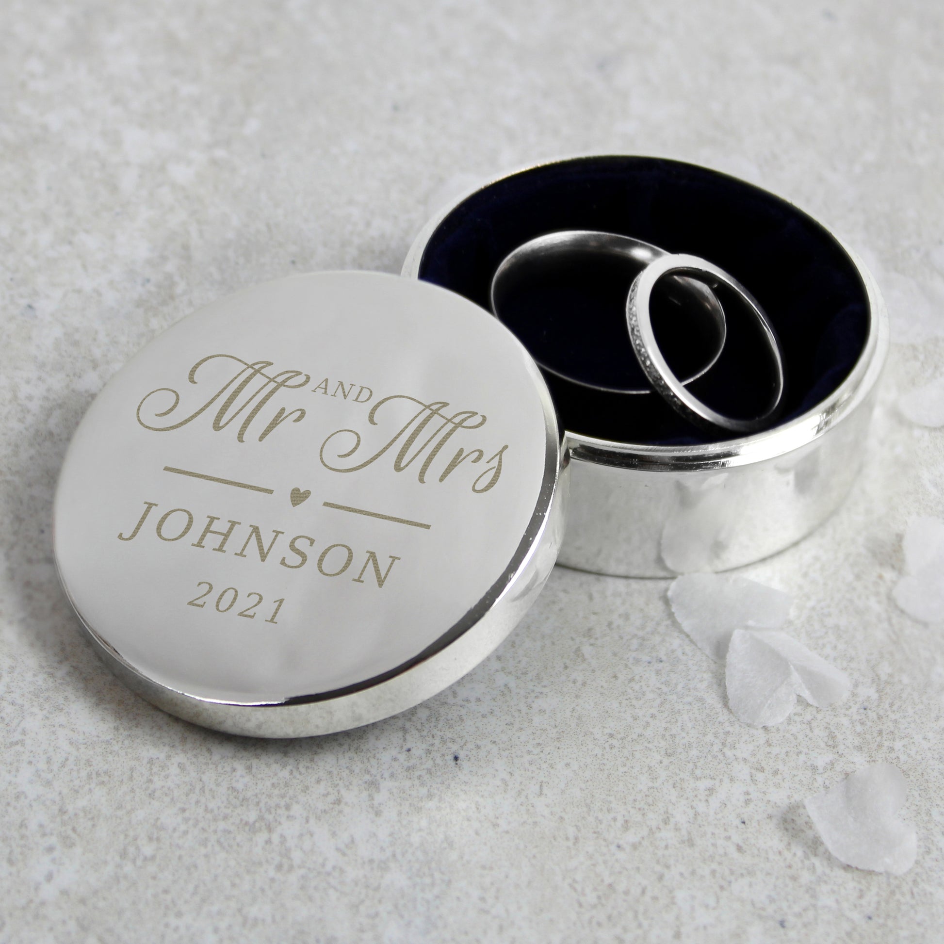 Personalised Mr & Mrs Ring Box from Heartfelt Gifts