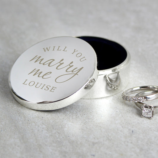 Personalised Will You Marry Me Ring Box from Heartfelt Gifts