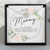 Personalised Abstract Rose Sentiment Silver Tone Necklace and Box