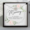 Personalised Abstract Rose Sentiment Silver Tone Necklace and Box from Heartfelt Gifts