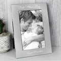 Personalised Free Text Script 7 x 5 Silver Photo Frame from Heartfelt Gifts