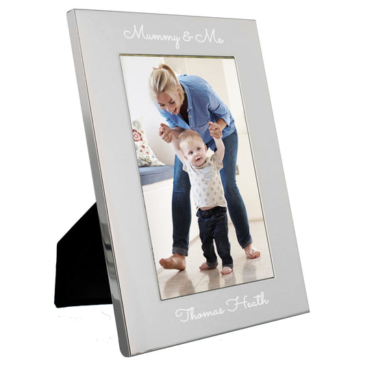 Personalised Free Text Script 7 x 5 Silver Photo Frame - image 2