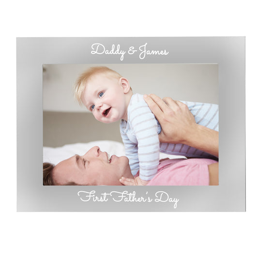 Personalised Free Text 5 x 7 Silver Photo Frame - image 2