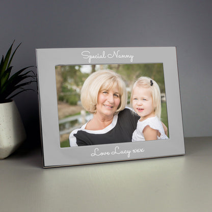 Personalised Free Text 5 x 7 Silver Photo Frame - image 8