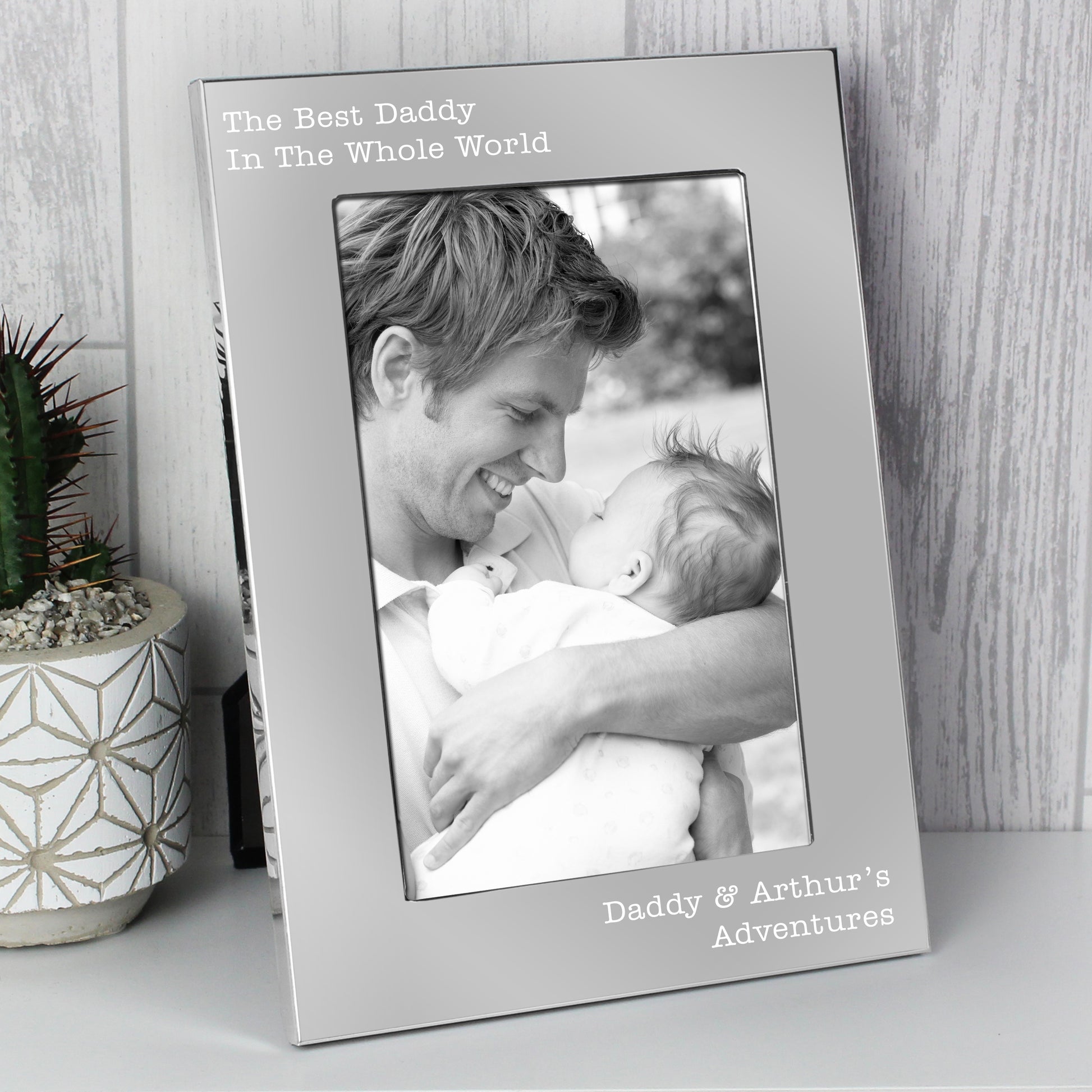 Personalised Free Text 7 x 5 Silver Photo Frame - image 6