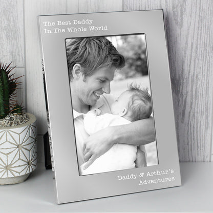 Personalised Free Text 7 x 5 Silver Photo Frame - image 6