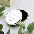 Personalised Botanical First Tooth/Curl Trinket Box from Heartfelt Gifts