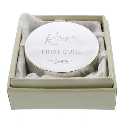 Personalised Botanical First Tooth/Curl Trinket Box - image 5