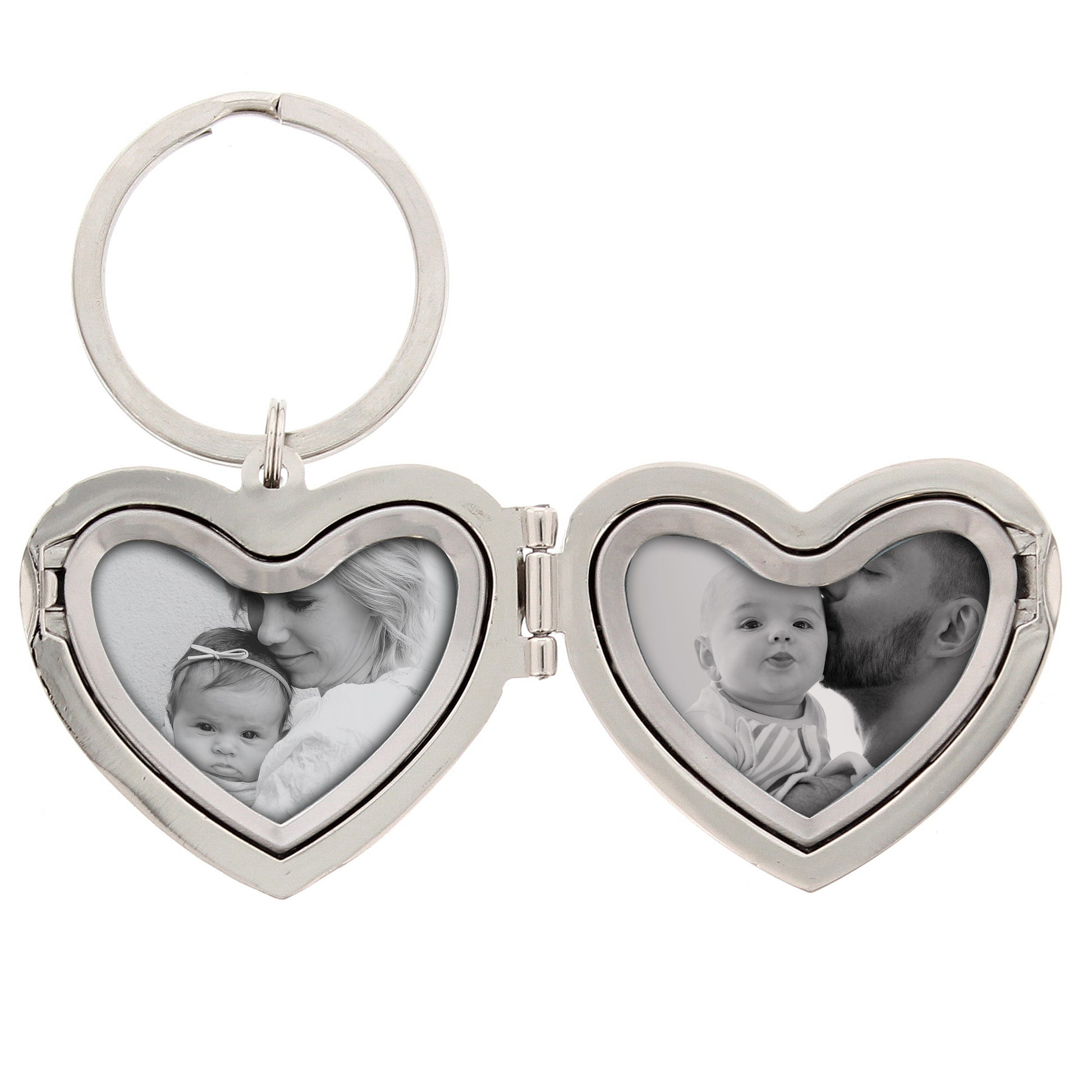 Personalised Floral Heart Photo Frame Keyring - image 6