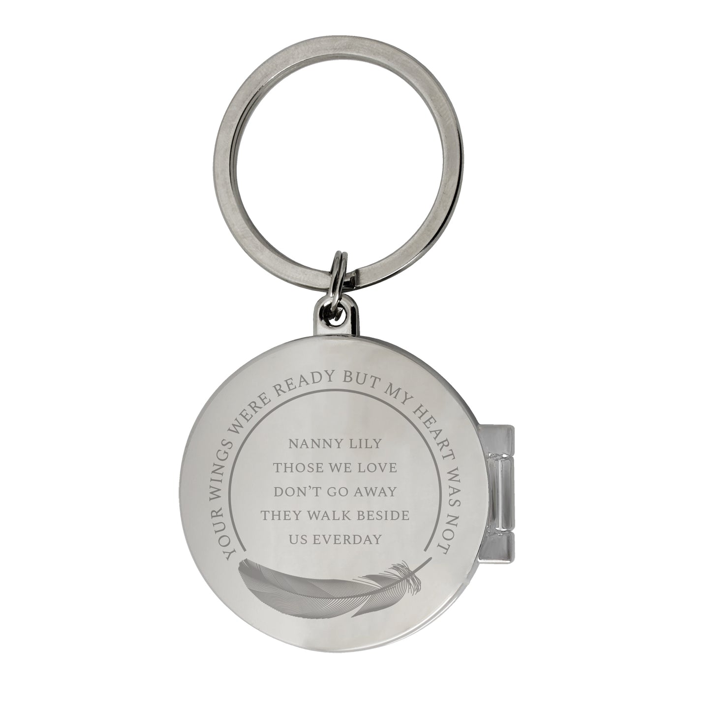 Personalised In Loving Memory Round Photo Keyring - image 5