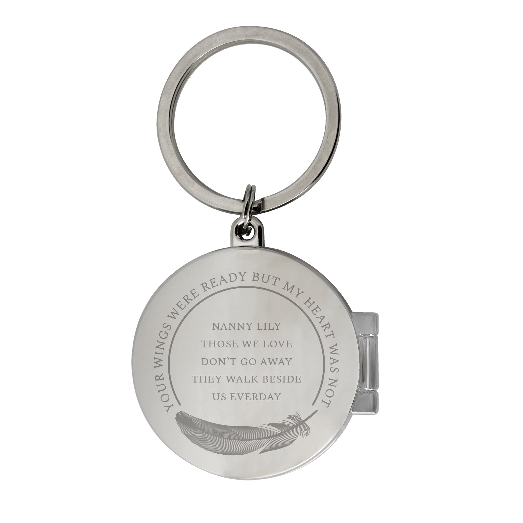 Personalised In Loving Memory Round Photo Keyring - image 5