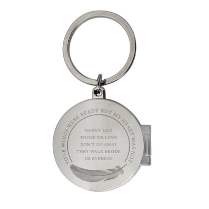 Personalised In Loving Memory Round Photo Keyring - image 5