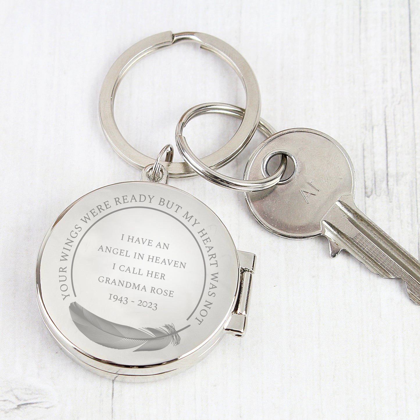 Personalised In Loving Memory Round Photo Keyring - image 8