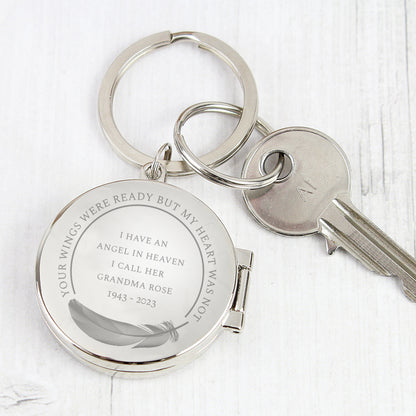 Personalised In Loving Memory Round Photo Keyring - image 8