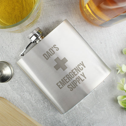 Personalised Emergency Supply Hip Flask - image 2