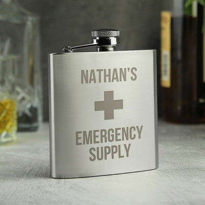Personalised Emergency Supply Hip Flask - image 3