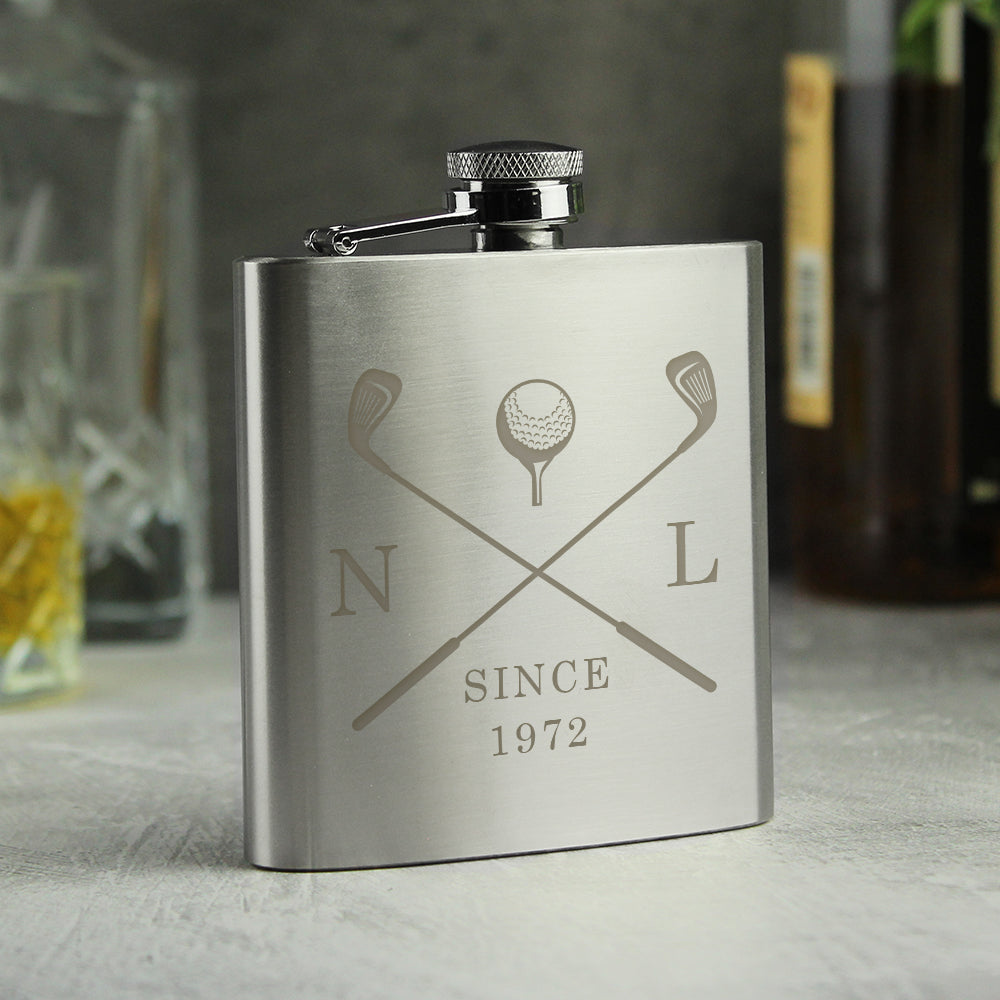 Personalised Golf Hip Flask - image 3