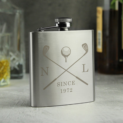 Personalised Golf Hip Flask - image 3