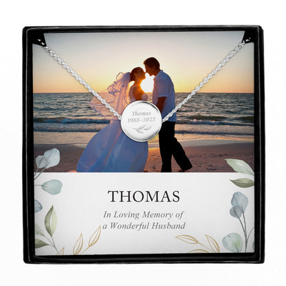 Personalised Botanical Photo Upload Necklace and Box - image 5