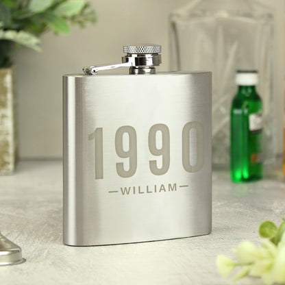 Personalised Date & Name Hip Flask - image 6