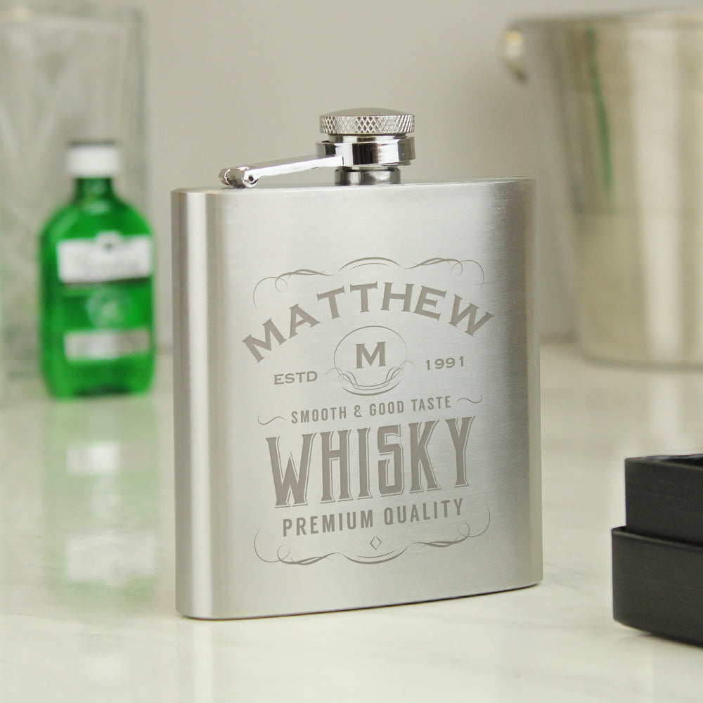 Personalised Whisky Hip Flask from Heartfelt Gifts